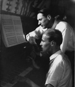 Prof. Dr. Hans Hoffmann und Hans Werner Henze. Foto: Ursula Helbich       